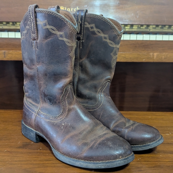 Ariat Shoes - Ariat Women's Leather Cowgirl Boots Brown Western Boots